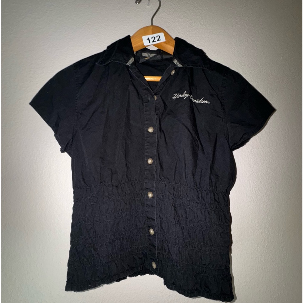 Genuine Harley Davidson women’s sexy button up top. Size x-small extra small.
